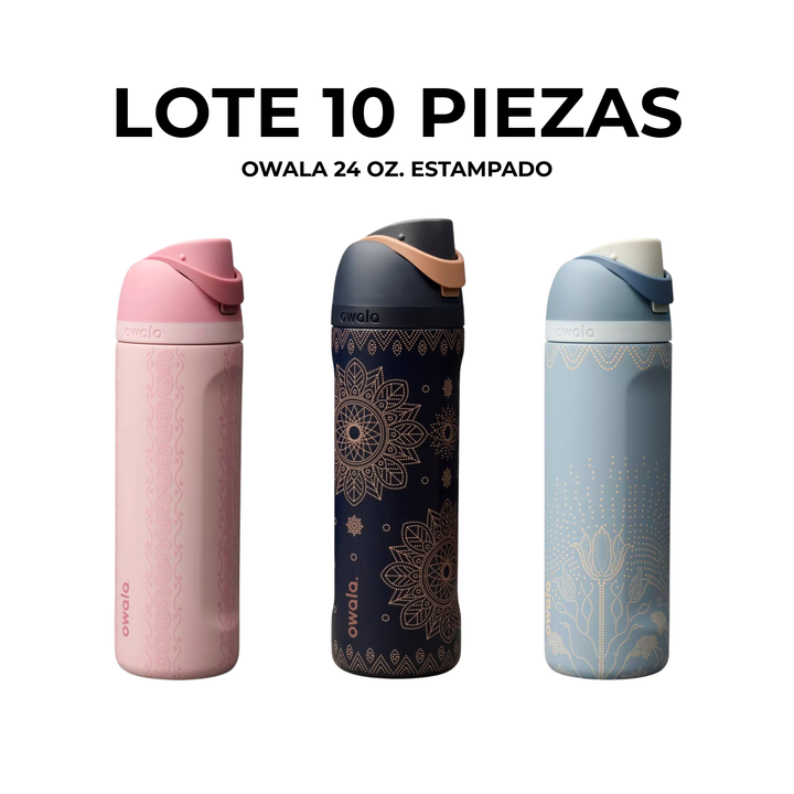 Lote 10 Owala 24 oz. Estampado